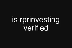 is rprinvesting verified